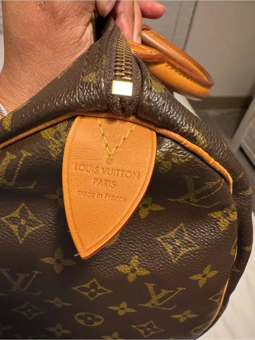 Louis Vuitton Brown Monogram Canvas speedy 30 Handbag